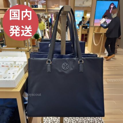 Tory Burch ネイビー トートバッグ - メルカリ