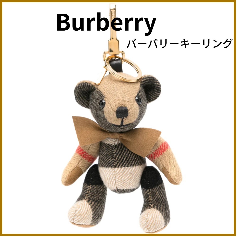 【Burberry】関税込★可愛すぎ★Thomas check bear key ring