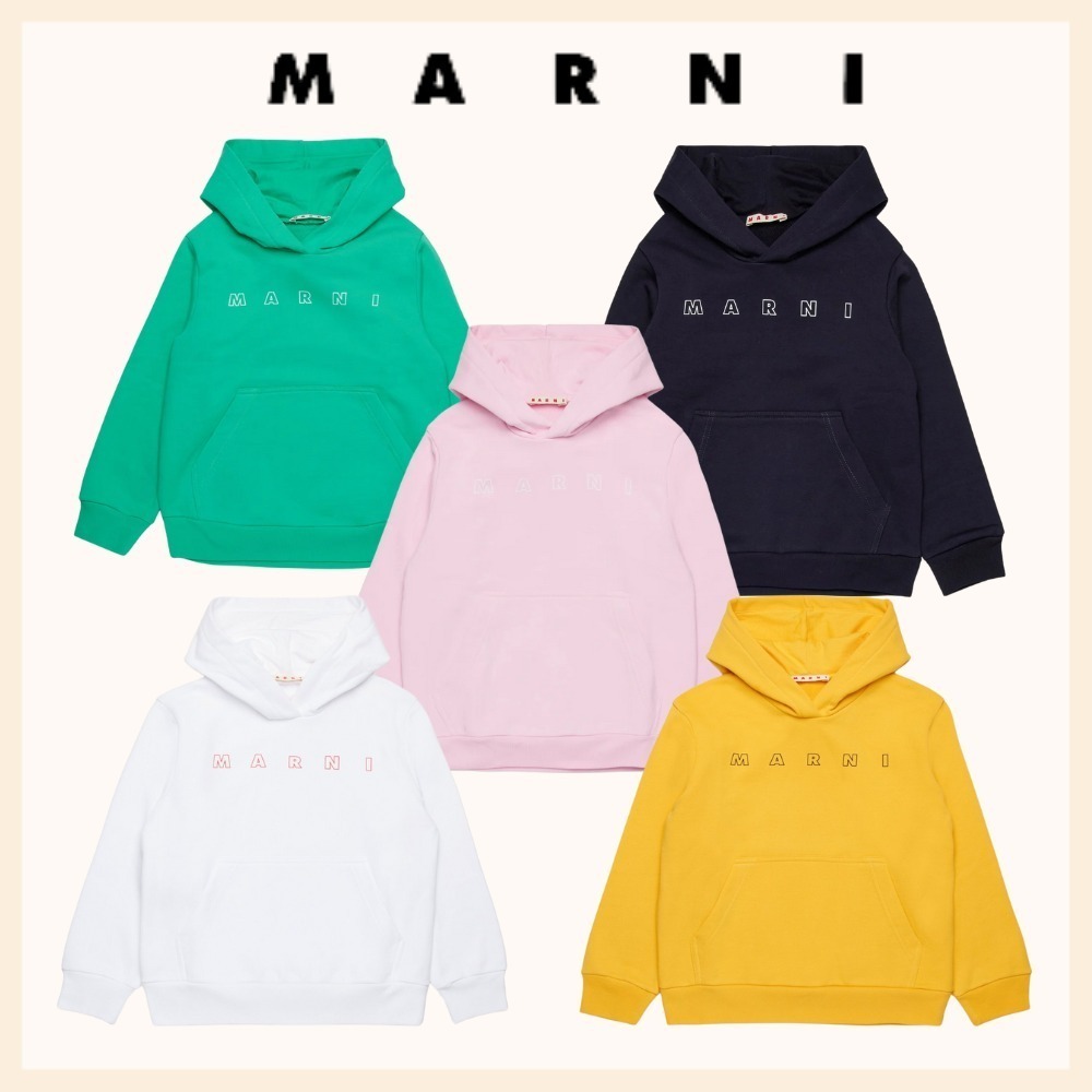 MARNI* マルニ キッズ ロゴフーディ パーカー 長袖