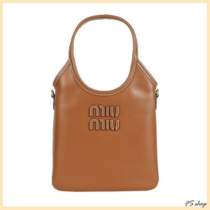 ブラウン（茶色）系 MiuMiu IVY(ミュウミュウ) トートバッグ