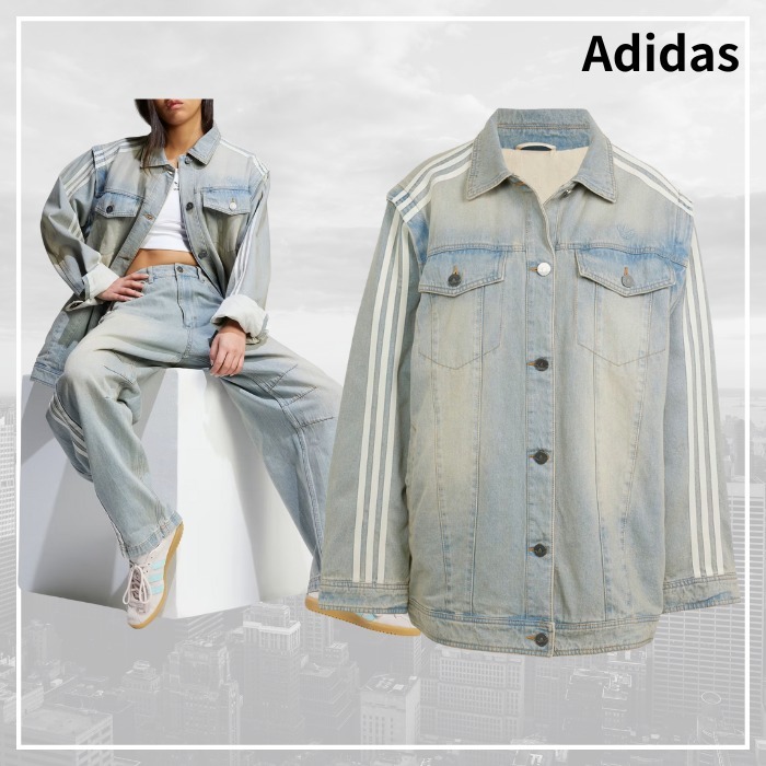 2WAYデザイン★Adidas★Adilenium デニムシャツジャケット