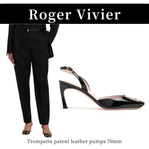 Roger Vivier◆Trompette パテントレザーパンプス 70mm