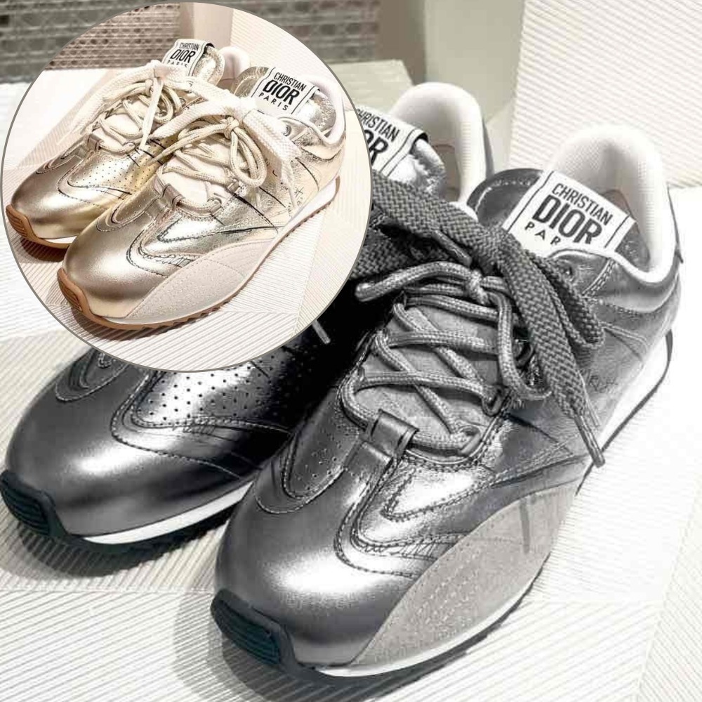 【キラキラカラーで足元からおしゃれに♡】DIOR スニーカー