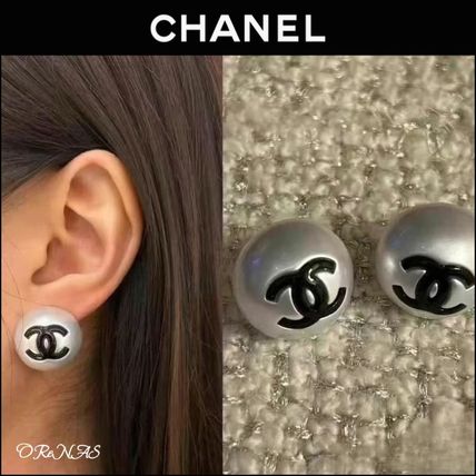 【シャネル】 ピアス ワンポイントピンクでシンプルに シャネル CHANEL ピアス ココマーク CCマーク ゴールド ピンク