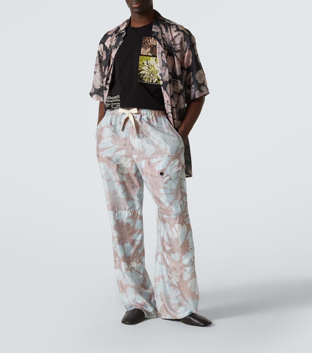 25SS Dries Van Noten◇プリントコットンジャージーTシャツ