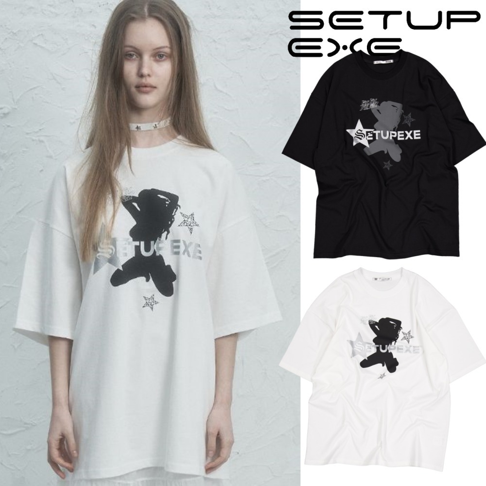 SETUP-EXE★韓国★人気★KISS KILL BOX T-SHIRT 2色 Tシャツ