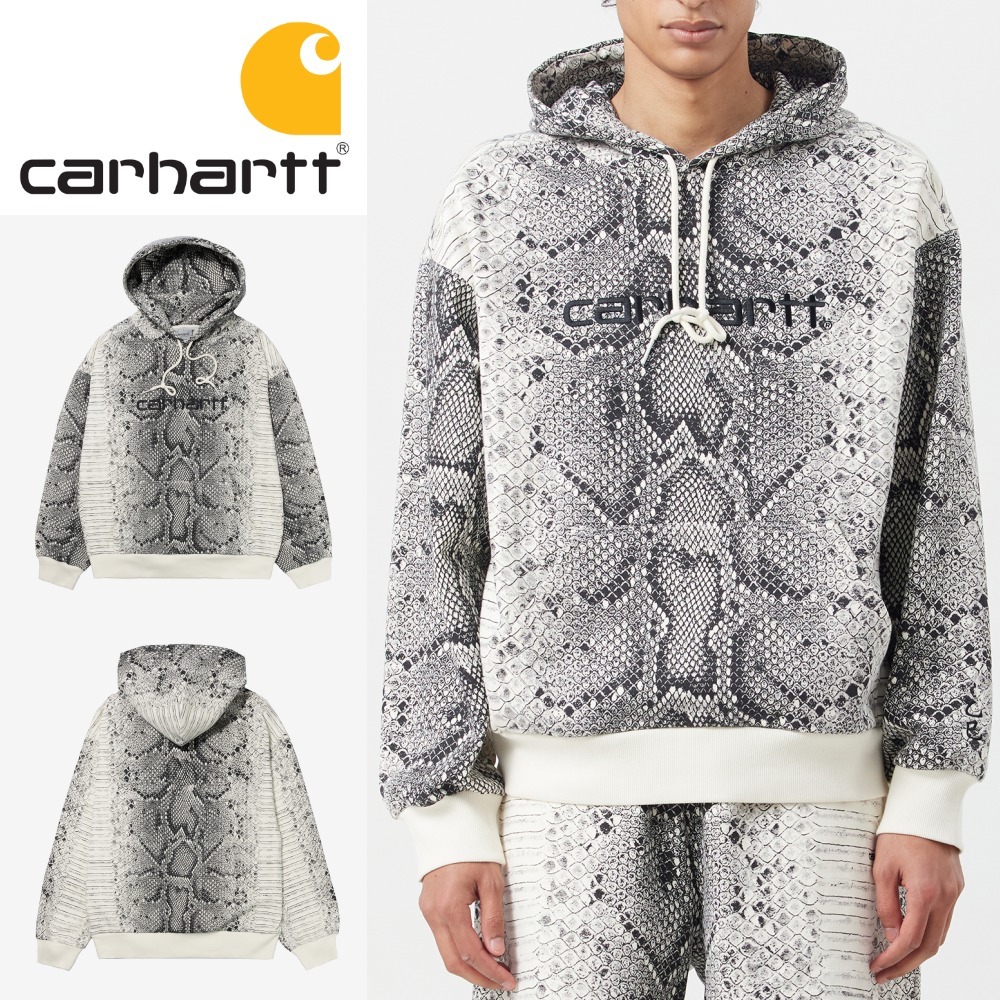 CARHARTT : ヘビ柄フーディ