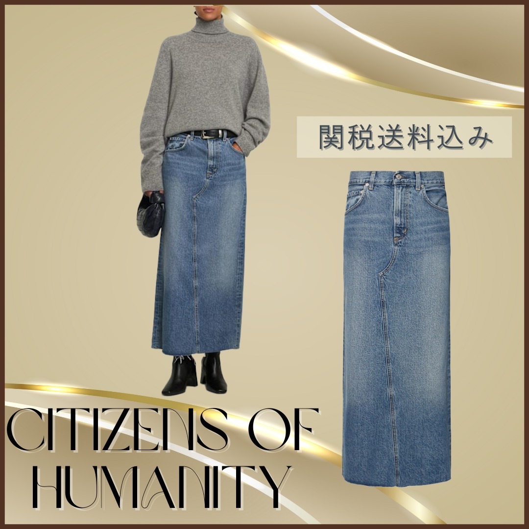 CITIZENS OF HUMANITY【関税送料込＆SALE】デニムロングスカート