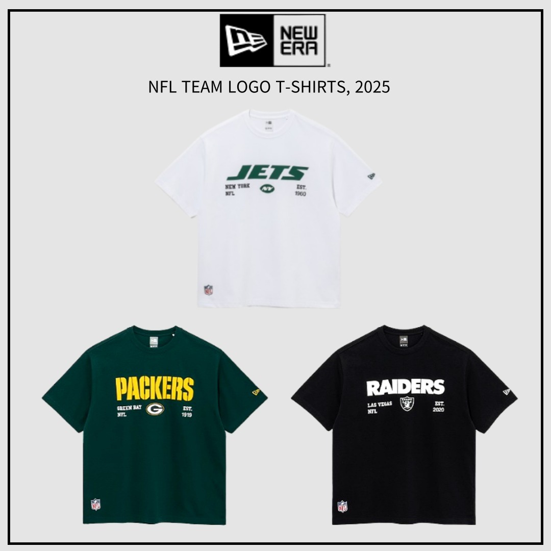 【韓国】ニューエラ■ユニセックス*NFL TEAM LOGO T-SHIRTS