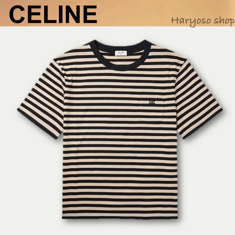 VIP価格★CELINE HOMME★トリオンフ ストライプTシャツ