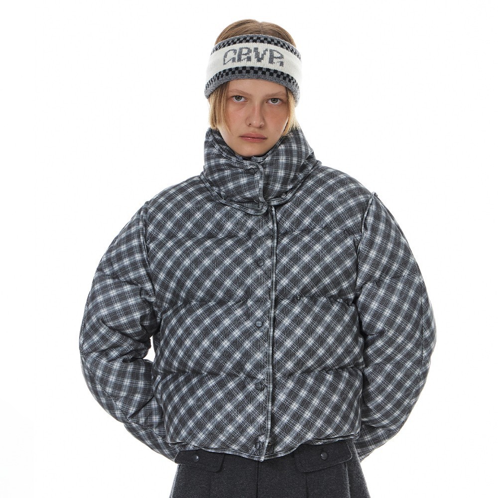 ジャケット GROVE GARNI CHECK CORDUROY DOWN JACKET (2COLOR)