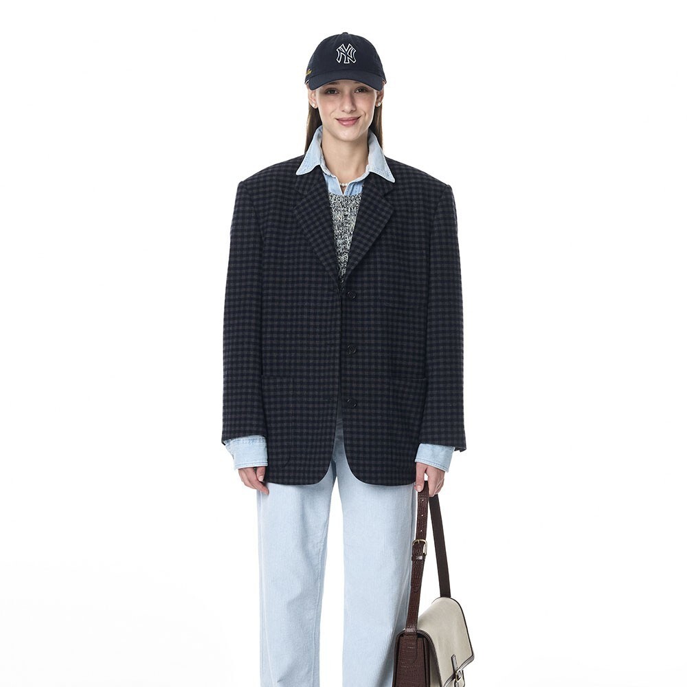 ジャケット GROVE PENNY CHECK JAKET (NAVY)