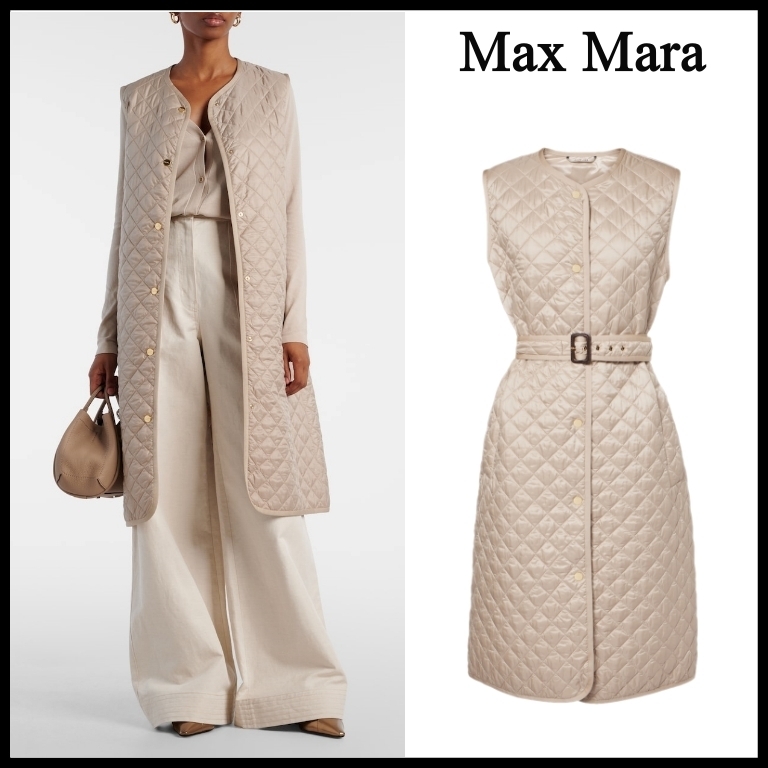 【Max Mara】国内未掲載商品 Lauren ベルト付キルティングコート