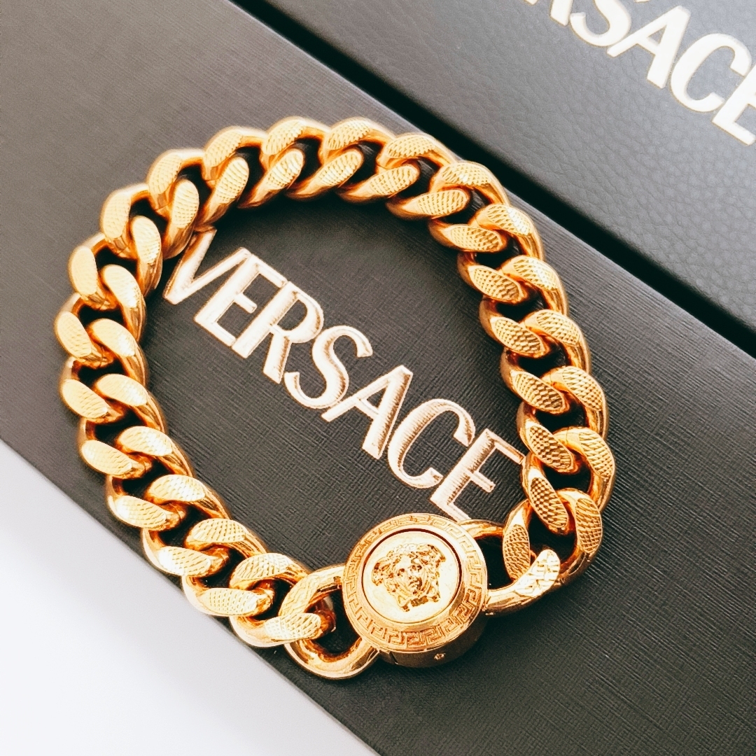 国内発送◆VERSACE メドゥーサ チェーン ブレスレット DG06996