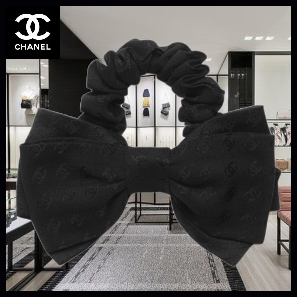 【ココマーク柄可愛い♡】CHANEL リボンシュシュ☆