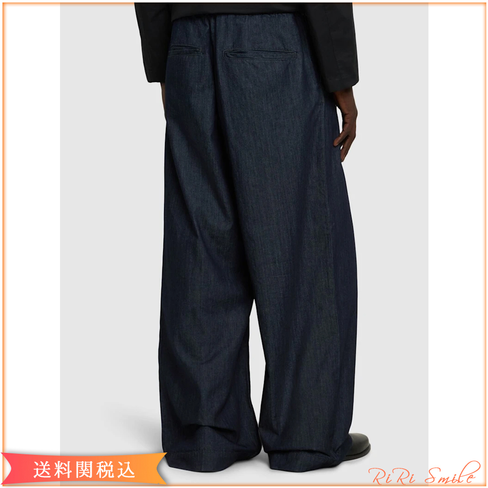 ★関税込★ DRIES VAN NOTEN プリーツデニム ワイドパンツ DRIES VAN NOTEN Pilan ワイド デニム プリーツパンツ