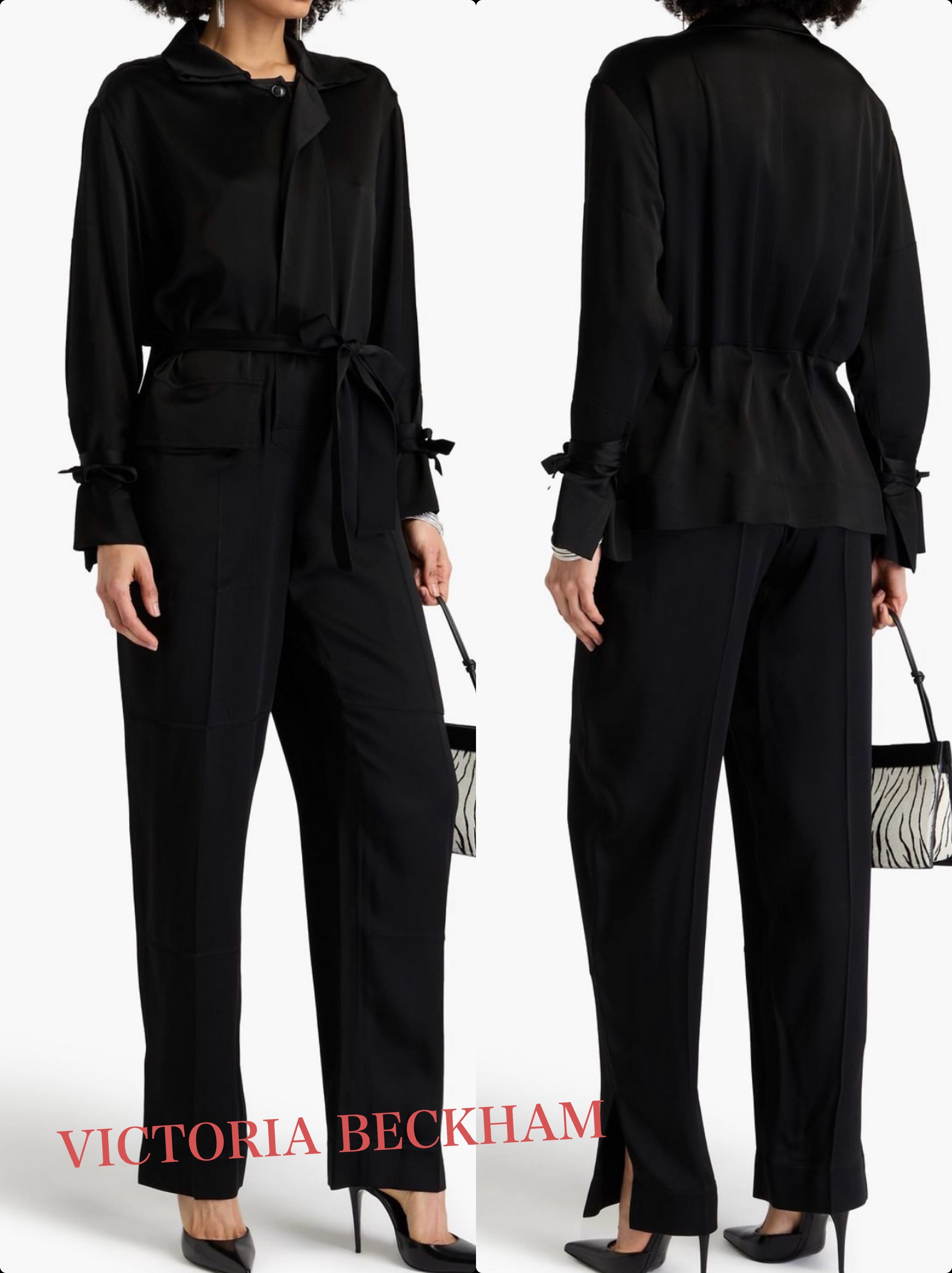 【VICTORIA BECKHAM】サテンジャンプスーツ