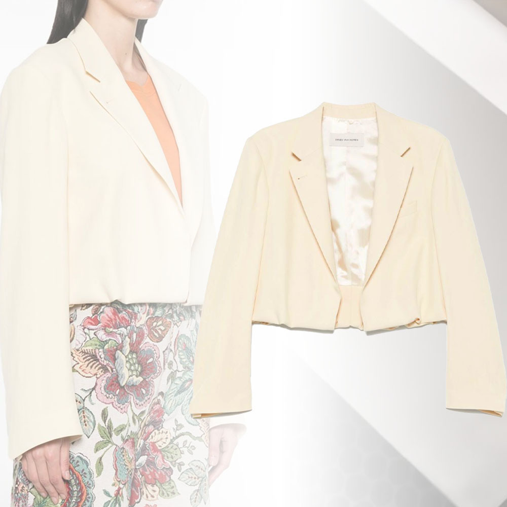 【DRIES VAN NOTEN】SS25 クロップド ジャケット 送料関税込