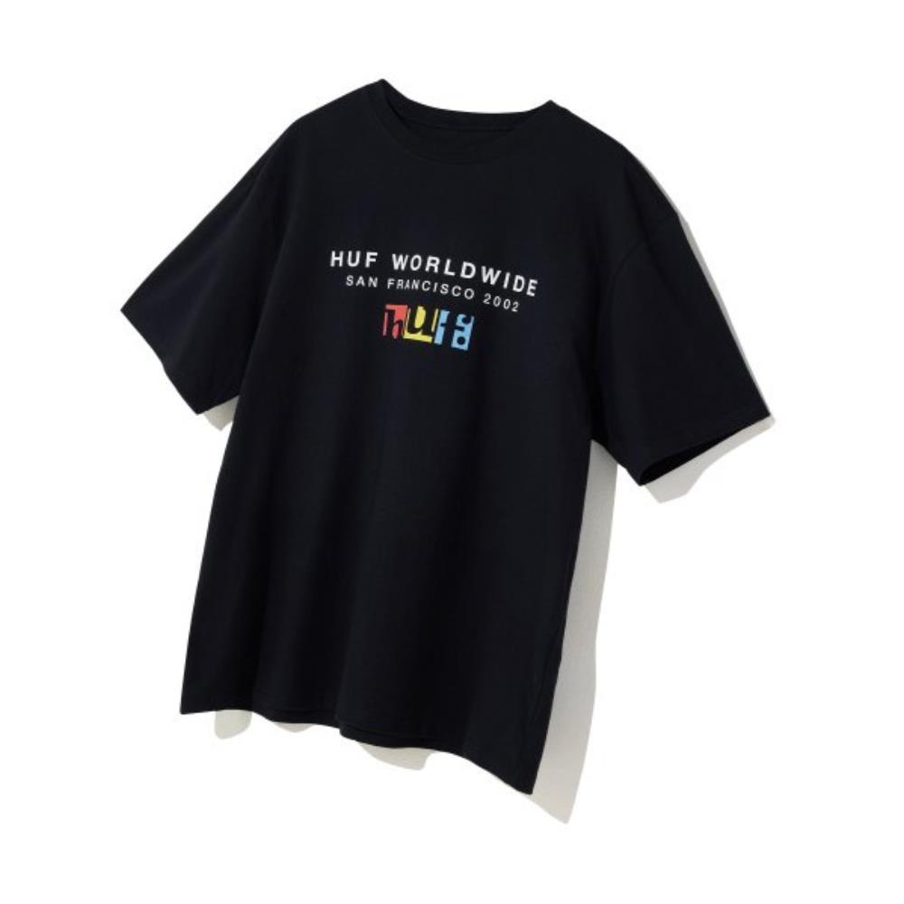 Tシャツ・カットソー HUF HUF COLLAGE TEE BLACK H23DTPUT06-BLACK