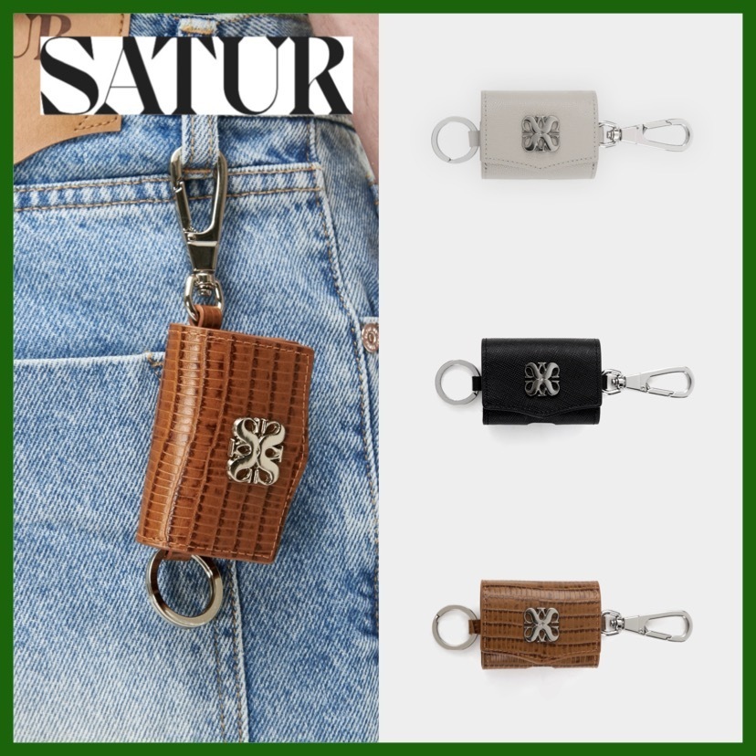 【韓国SATUR セター】Satur Keyring Leather Airpods Case