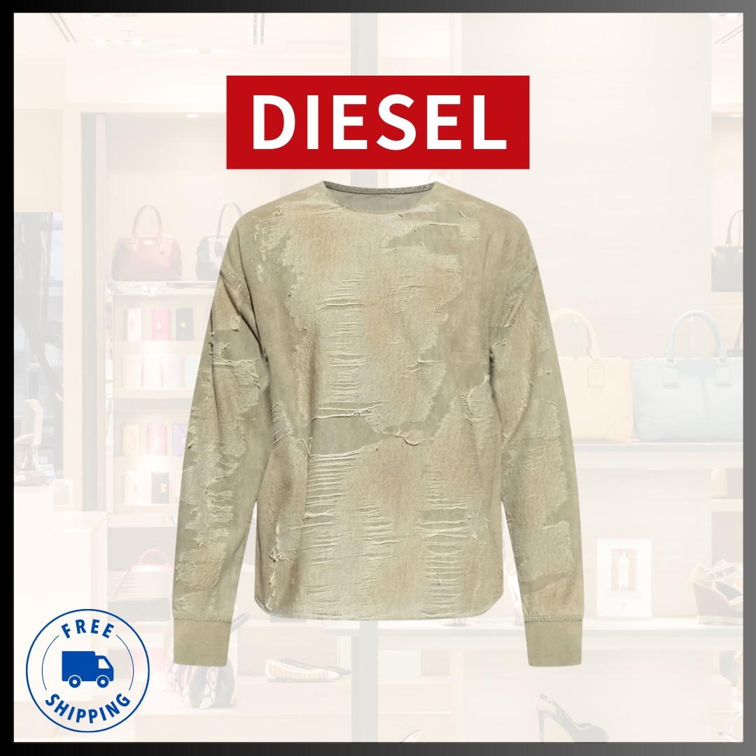 『DIESEL』D-Just-Fsg1ジャカードデニム スウェット