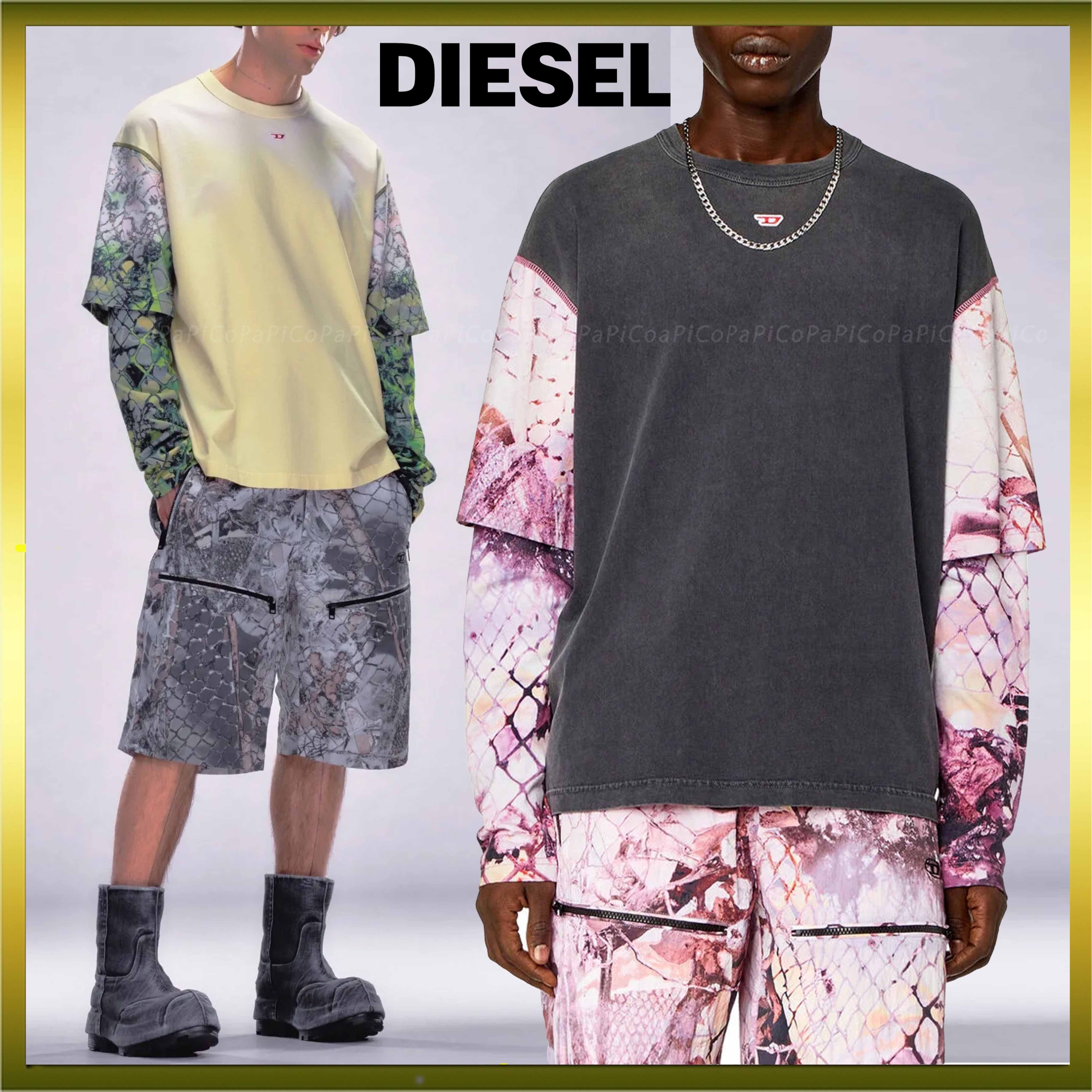 【特価！関税送料込】DIESEL t-wesher レイヤード 長袖 Tシャツ