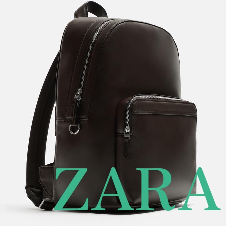 【ZARA】スマートバックパック ブラウン | 3209/520/700
