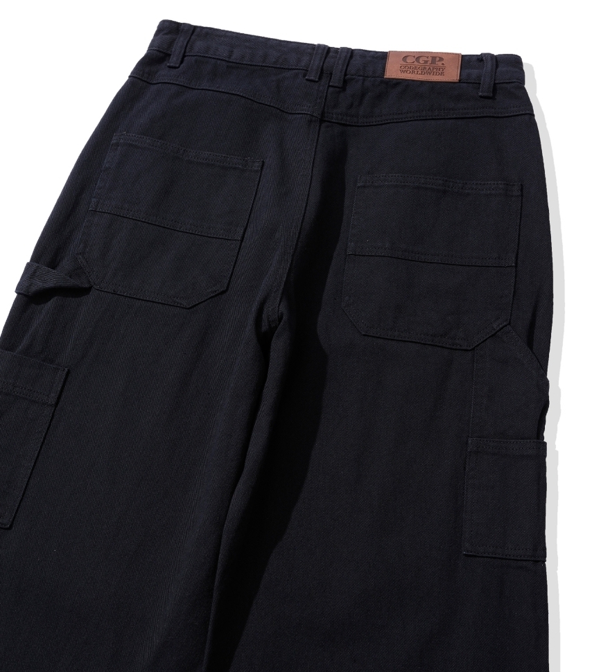 CODEGRAPHY] ☆韓国人気☆Wide Carpenter Washing Cotton Pants
