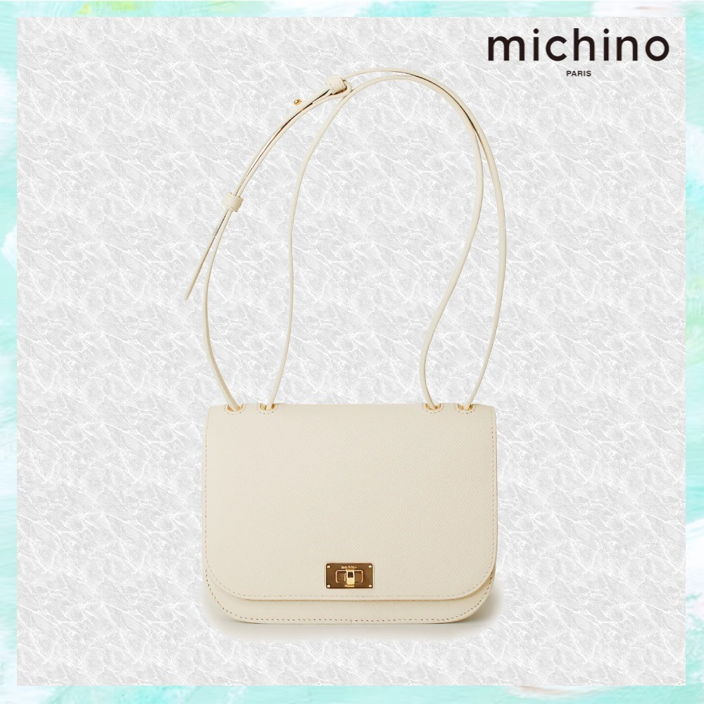 【送料込】michino PARIS_フラップバッグ - エリゼ アイボリー