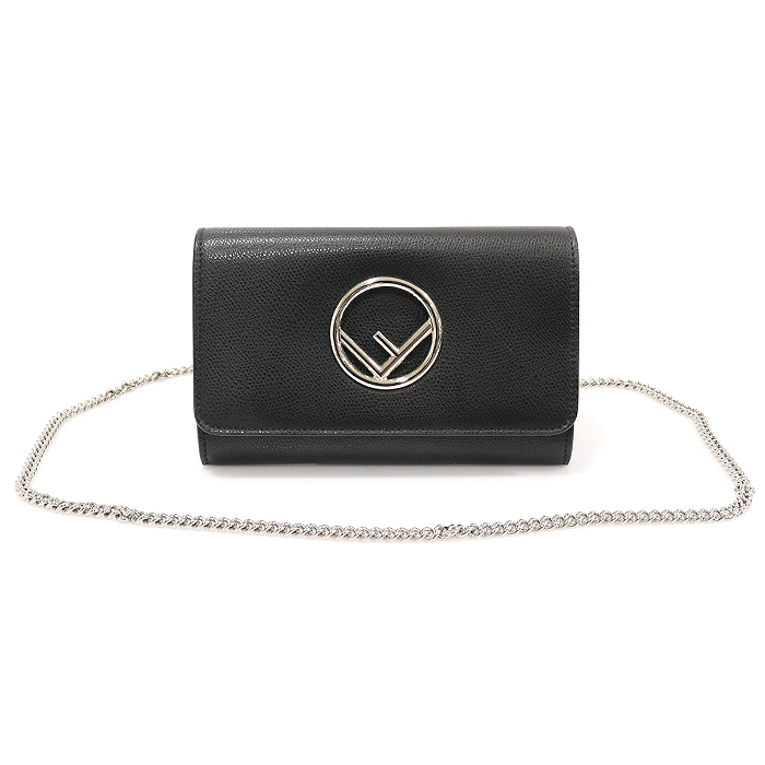 美品●FENDI●カーフスキンWOCチェインショルダーバック