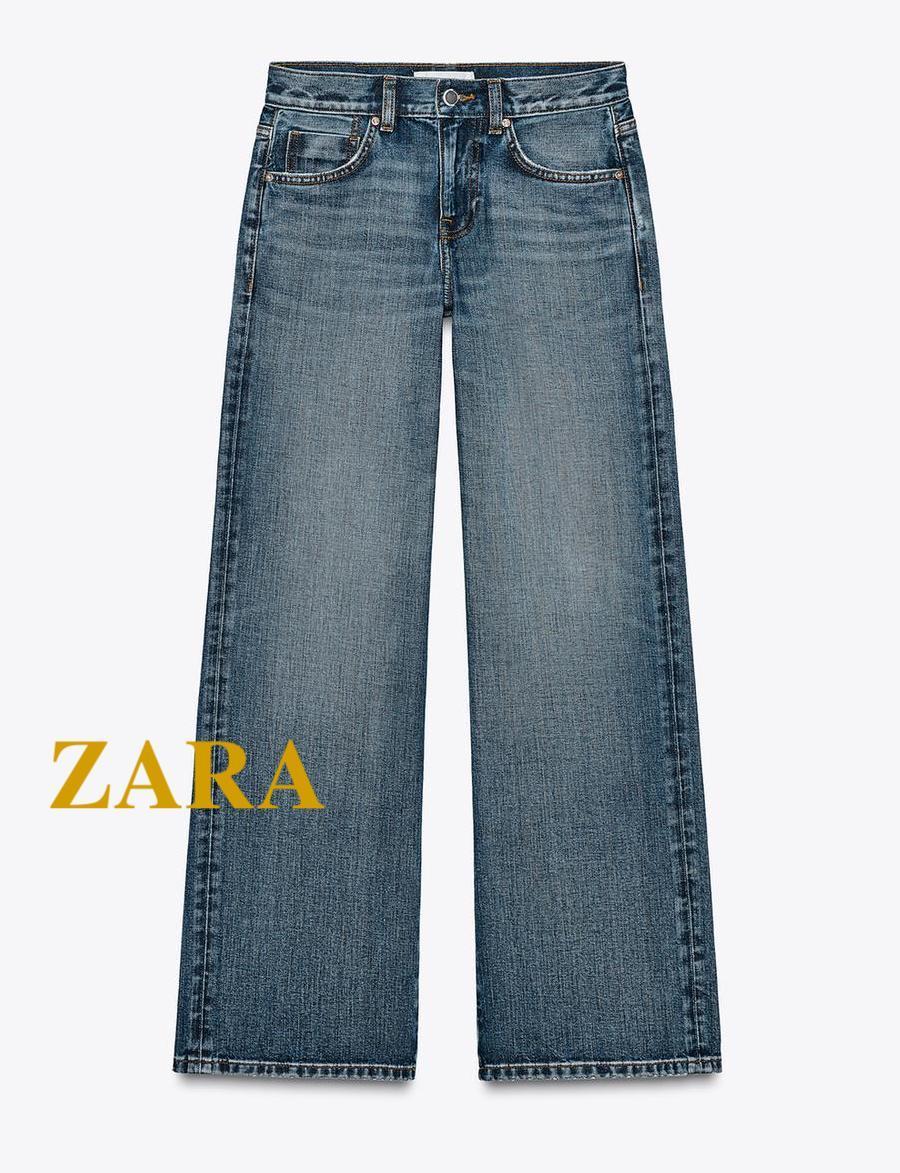 ☆ドイツ発*ZARA*新作*ミッドライズストレートデニム/MB☆