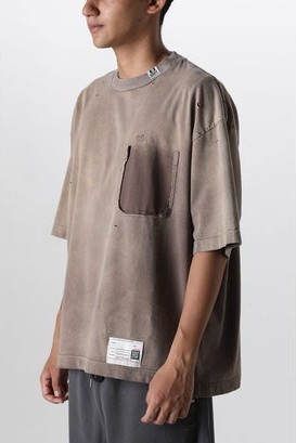 StrayKids愛用《MIHARA YASUHIRO》ダメージ加工 Sun Faded Tee