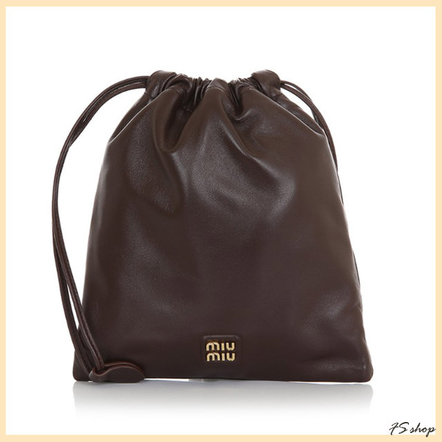 MiuMiu | 正規品/関税送料込み LOGO NAPPA LEATHER POUCH