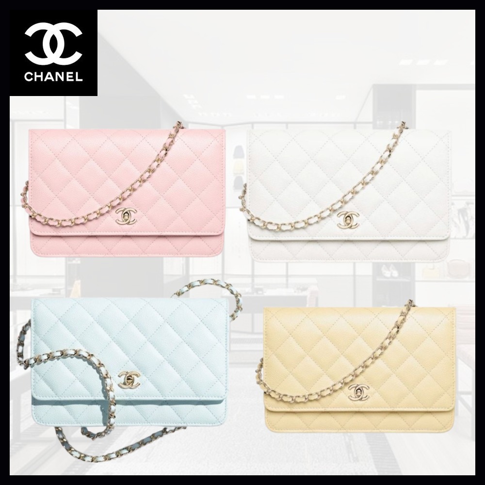 【カラバリ豊富♪】CHANEL チェーンウォレット
