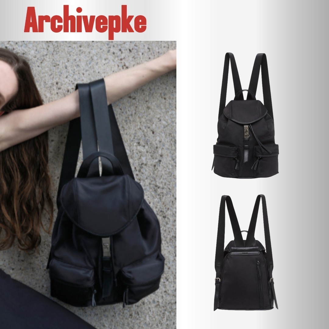 [Archivepke] ★ Clip rucksack (Nylon black)