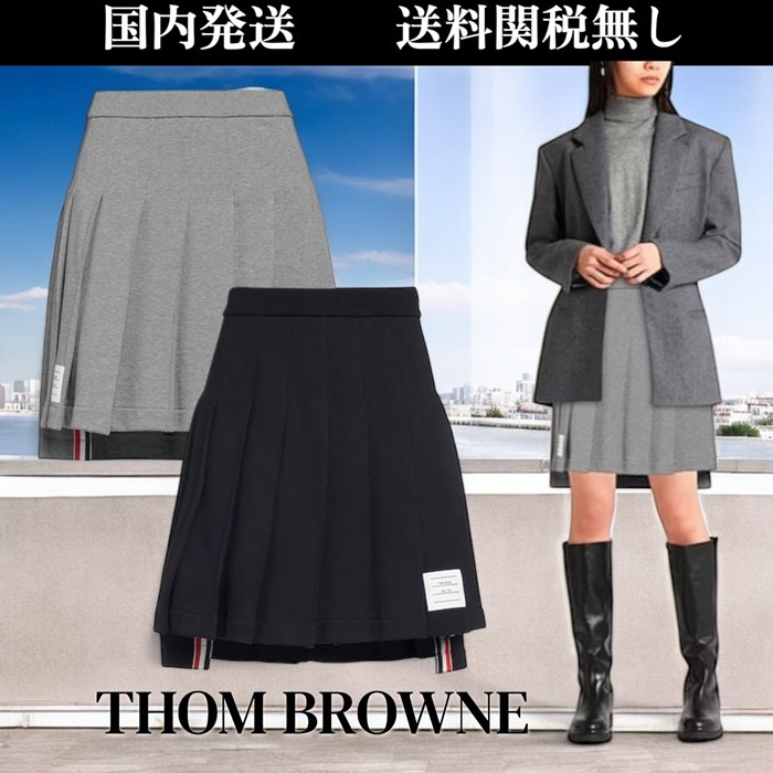 THOM BROWNE★ジャージー素材 ミニスカート