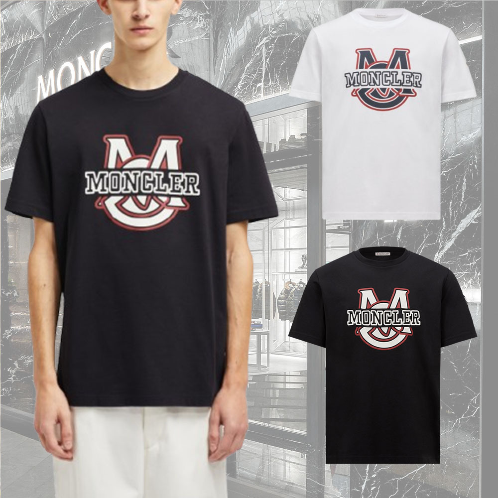 【MONCLER】Varsityロゴ・モチーフ・コットンTシャツ