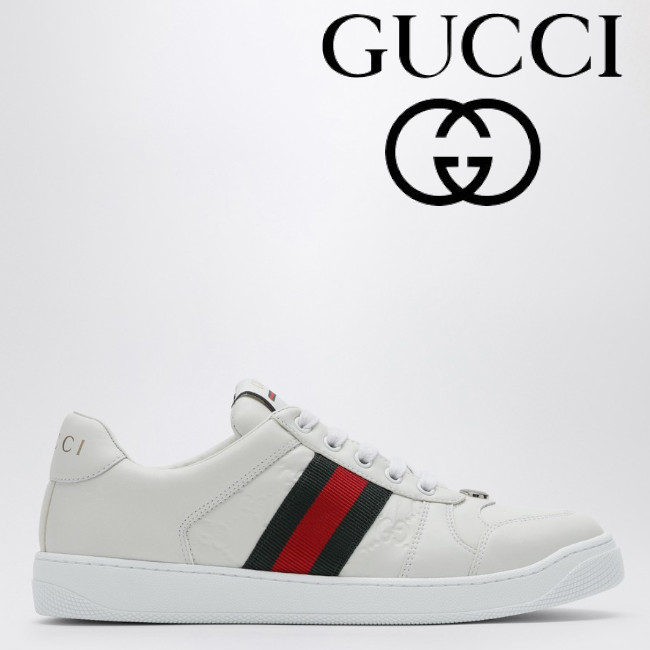 正規店買付【GUCCI】ホワイト スクリーナー ロースニーカー