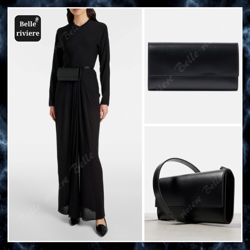 24AW new/The Row レザーベルトバッグ Bag Black