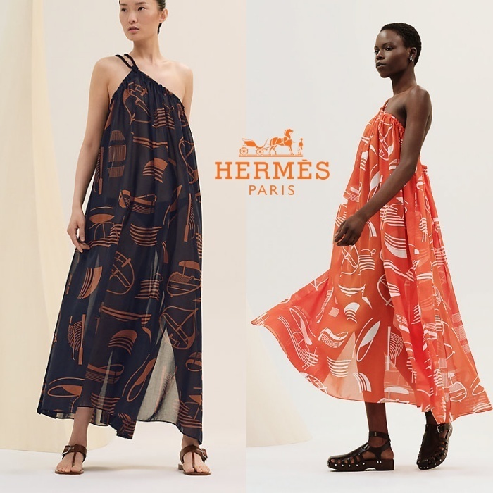 バカンスもお洒落に【HERMES】Thalassa Tattoo ビーチドレス