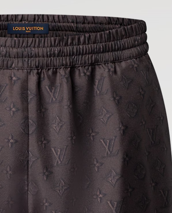 Louis Vuitton《プリンテッドモノグラム シルクショーツ》直営店