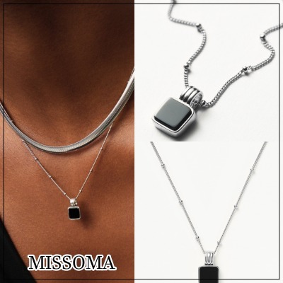 【MISSOMA】LUCY WILLIAMS SQUARE オニキス シルバー※送関込