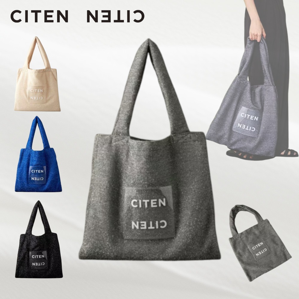 【CITEN】キラキラクリアロゴトートバッグ