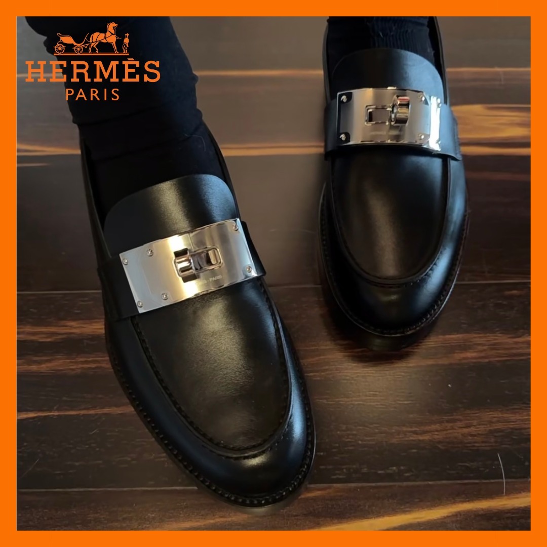 【バックルがお洒落♪】HERMES ホットモカシン Kelly