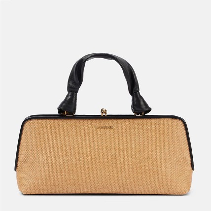 JIL SANDER Goji スモール ラフィアトートバッグ