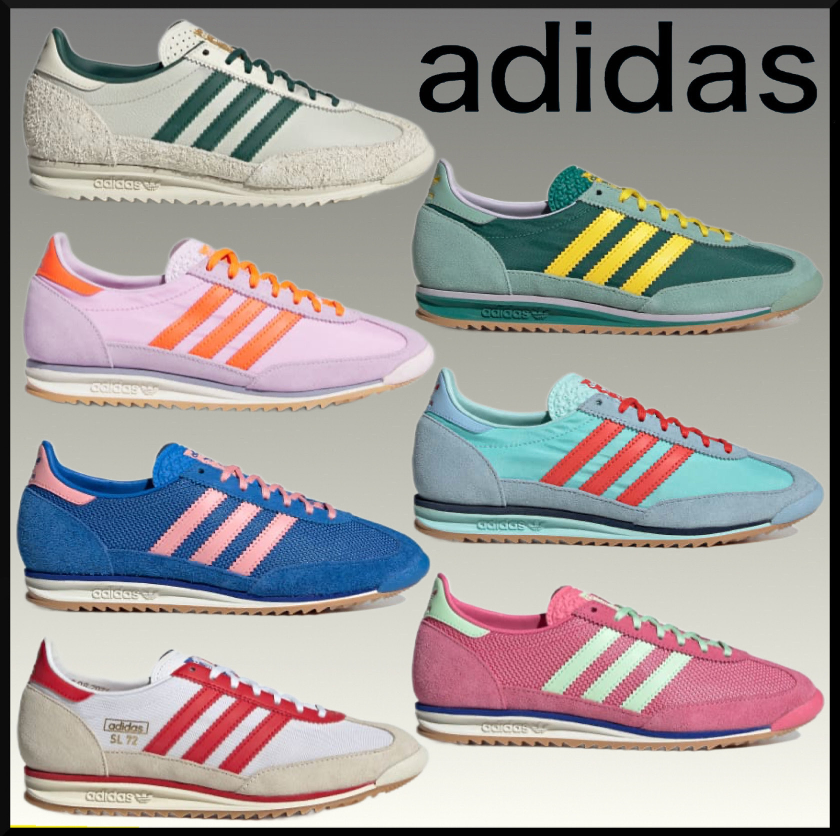 大人気★adidas SL 72 OG★レトロランニングシューズ おしゃれ