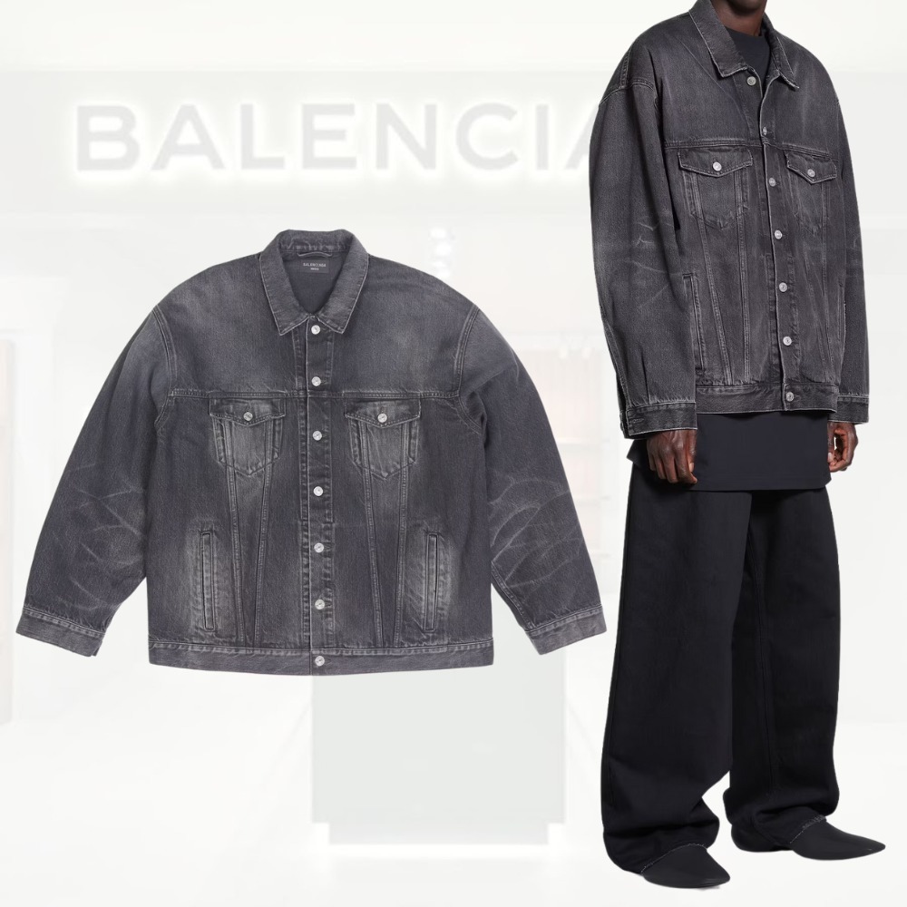 送料込+BALENCIAGA+オーバーサイズジャケット