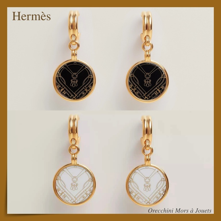【HERMES】魅力的で目を惹くデザイン☆素敵 Mors a Jouetsピアス