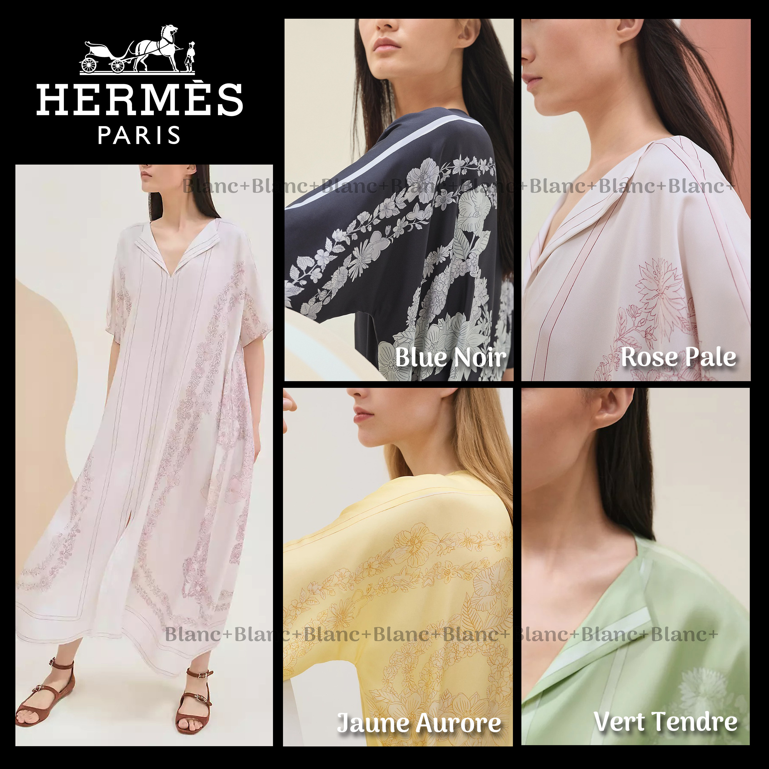 【HERMES】「Brides de Gala et en Fleurs」カフタン