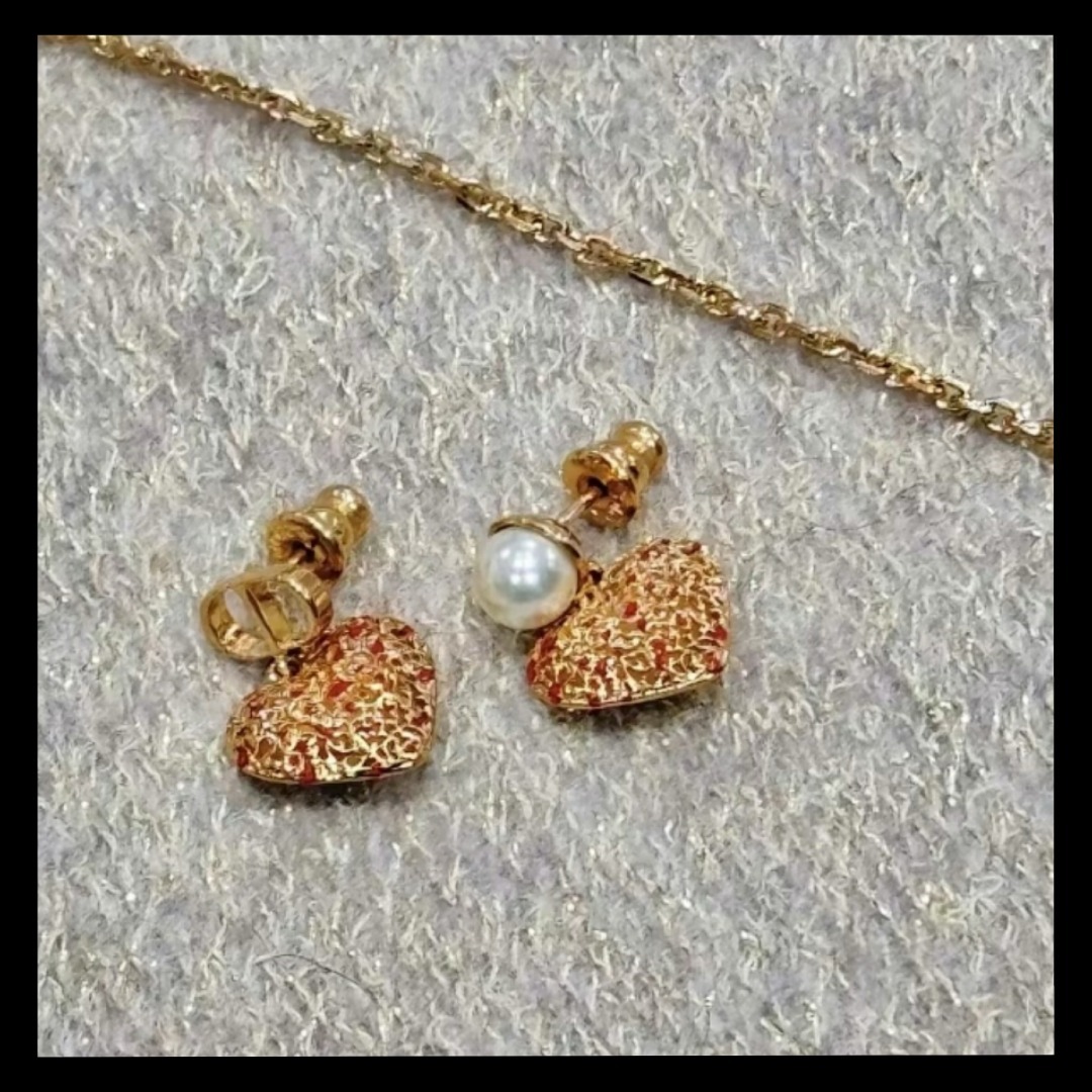 ハートが可愛い☆【Dior】Coeur des Curiosites ピアス ハートで可愛らしく♪】DIOR☆Coeur des Curiosites ピアス